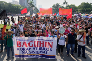Large-scale anti-corruption protests erupt in the Philippines, with citizens and clergy demanding a thorough investigation into corruption in flood control projects. 企业微信截图 17645769954139