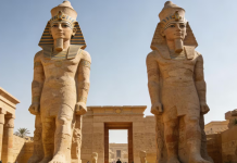 Egypt reveals restored colossal statues of pharaoh in Luxor 图片1