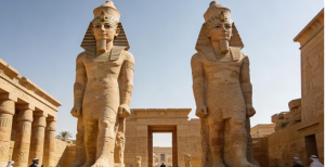 Egypt reveals restored colossal statues of pharaoh in Luxor 图片1