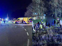 In a small Dutch town, a car crashed into a crowd waiting to watch a parade, injuring nine people. 图片2